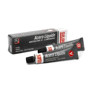 ADHESIVOS EPOXI - Siloc Epoxi Acero Líquido Estuche 57 g Gris Acero