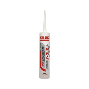 Siloc PU Canaletas Cartucho 400 gr Gris