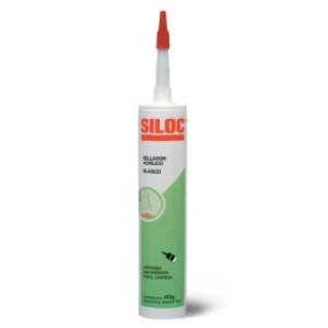 Sellador Acrílico - Siloc Sellador Acrílico Cartucho 455 g Blanco
