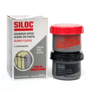 Siloc Epoxi acero en pasta Pote 200 g Gris acero
