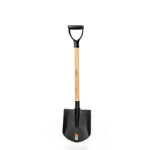 En acero carbono Pala Redonda en acero Famastil Autoservicio con cabo 75 cm