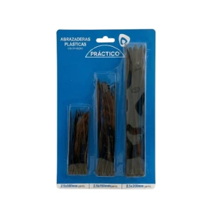 Set de abrzaderas plásticas 60 und