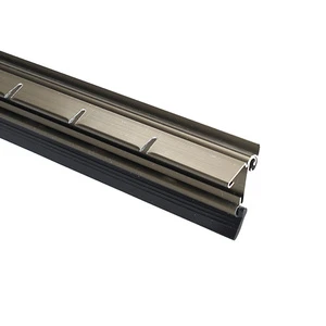 Zócalo de aluminio con Goma Automático Bronce