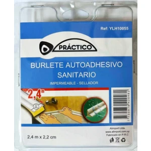 Burlete autodhesivo sanitario Autoservicio 2.4m x 2.2cm